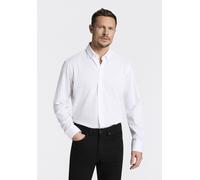 Businesshemd BOSS "JOE", Damen, Gr. 45, N-Gr, weiß100, Web, Obermaterial: 55% Baumwolle, 45% Polyester, unifarben, regular fit normal, 2-Knopf-Manschette verstellbar, Hemden Businesshemd, mit Button-D