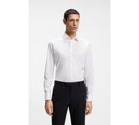 Businesshemd BOSS "Joe Kent", Herren, Gr. 44, N-Gr, weiß100, Popeline, Obermaterial: 96% Baumwolle, 4% Elasthan, unifarben, regular fit normal, Rundhals, 2-Knopf-Manschette mit Schlitz, Hemden, Kentkr