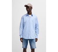 BOSS Orange Hemd Herren Regular Fit Langarm Baumwolle blau, 3XL