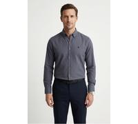 Businesshemd BOSS "ROAN", Herren, Gr. XL, N-Gr, open blau466, Web, Obermaterial: 100% Baumwolle, unifarben, slim fit hüftbedeckend, 1-Knopf-Manschette mit Schlitz, Hemden, Langarm, Button-Down-Kragen,
