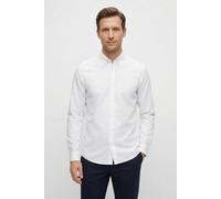 BOSS Slim Fit Hemd weiss, Einfarbig