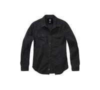 Businesshemd BRANDIT "Brandit Damen Ladies Vintageshirt Longsleeve", Damen, Gr. 3XL, US-Größen, schwarz, 100% Baumwolle, unifarben, normal, amerikanischer Ausschnitt, Hemden (91087620-XXXL) schwarz