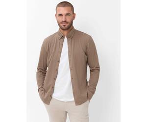 Businesshemd BRAX "Style DANIEL", Herren, Gr. L, Normalgrößen, braun, 100% Baumwolle, Hemden (85521337-L) braun