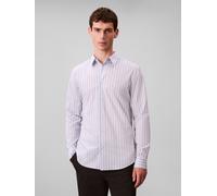 Businesshemd CALVIN KLEIN "LS MULTI STRIPE STRETCH SLIM SHI", Herren, Gr. XXL, N-Gr, inkwell, Web, Obermaterial: 95% Baumwolle, 5% Elasthan, slim fit normal, Rundhals, eingesetzt 1-Knopf-Manschette, H
