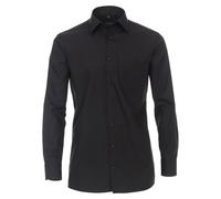 Casa Moda Herren Businesshemd Comfort Fit Baumwolle Langarm Schwarz 41