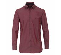 Businesshemd CASAMODA "CASAMODA Businesshemd kariert", Herren, Gr. 46, Normalgrößen, rot (mittelrot), 100% Baumwolle, kariert, comfort fit, Hemden (57440533-46) mittelrot