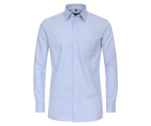 Businesshemd CASAMODA "CASAMODA Businesshemd kariert", Herren, Gr. 56, Normalgrößen, blau (hellblau), 100% Baumwolle, kariert, comfort fit, Hemden (93187255-56) hellblau