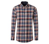 Businesshemd CASAMODA "CASAMODA Businesshemd Langarm kariert", Herren, Gr. 3XL, Normalgrößen, rot, 100% Baumwolle, kariert, lässig geschnitten, Hemden (53630033-XXXL) rot