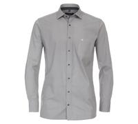 Businesshemd CASAMODA "CASAMODA Businesshemd Print", Herren, Gr. 38, Normalgrößen, schwarz, 97% Baumwolle, 3% Elasthan, bedruckt, schmal, Hemden (71160339-38) schwarz