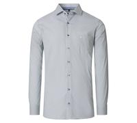 Businesshemd CASAMODA "CASAMODA Businesshemd Print", Herren, Gr. 42, Normalgrößen, blau (dunkles türkis), 97% Baumwolle, 3% Elasthan, bedruckt, schmal, Hemden (18153410-42) dunkles türkis