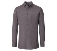 Businesshemd CASAMODA "CASAMODA Businesshemd Print", Herren, Gr. 47, Normalgrößen, blau, 97% Baumwolle, 3% Elasthan, bedruckt, schmal, Hemden (93524757-47) blau