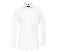 Größe 39 Casamoda Hemd Weiss Langarm Popeline uninah Modern Fit leicht tailliert geschnitten Kentkragen 100% Baumwolle Bügelleicht
