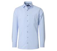 Businesshemd CASAMODA "CASAMODA Businesshemd uni", Herren, Gr. 40, Normalgrößen, blau (hellblau), 98% Baumwolle, 2% Elasthan, unifarben, schmal, Hemden (88137338-40) hellblau