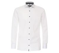 CASAMODA Businesshemd Uni Modern Fit Schneeweiß 40