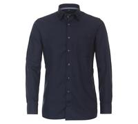 Businesshemd CASAMODA "CASAMODA Businesshemd uni", Herren, Gr. 41, Normalgrößen, blau (dunkelblau), 100% Baumwolle, unifarben, comfort fit, Hemden (15661911-41) dunkelblau