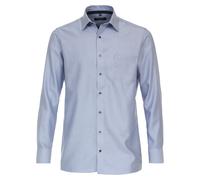 Businesshemd CASAMODA "CASAMODA Businesshemd uni", Herren, Gr. 41, Normalgrößen, blau (mittelblau), 100% Baumwolle, unifarben, comfort fit, Hemden (23462954-41) mittelblau