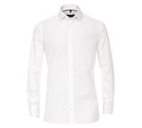 Businesshemd CASAMODA "CASAMODA Businesshemd uni", Herren, Gr. 42, Normalgrößen, weiß, 100% Baumwolle, unifarben, comfort fit, Hemden (37278334-42) weiß
