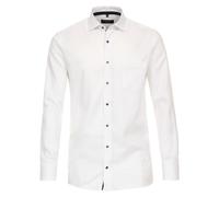 Businesshemd CASAMODA "CASAMODA Businesshemd uni", Herren, Gr. 42, Normalgrößen, weiß, 97% Baumwolle, 3% Elasthan, unifarben, schmal, Hemden (81904648-42) weiß