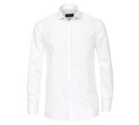 CASAMODA - Evening - Festliches Bügelfreies Herren Hemd mit Kläppchenkragen, weiß und Creme (005350)