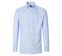 Businesshemd CASAMODA "CASAMODA Businesshemd uni", Herren, Gr. 46, Normalgrößen, blau (hellblau), 100% Baumwolle, unifarben, comfort fit, Hemden (85095626-46) hellblau