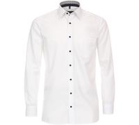 Casa Moda Businesshemd Herren Uni Comfort Fit 100% Baumwolle Schneeweiß Größe 54