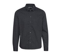 Businesshemd CASUAL FRIDAY "Businesshemd CFANTON LS floral AOP shirt", Herren, Gr. M, N-Gr, schwarz (schwarz navy), Obermaterial: 100% Baumwolle CO., Hemden (16706547-M) schwarz navy