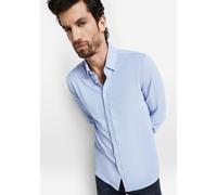 Businesshemd CINQUE "CIRONI", Herren, Gr. XL, N-Gr, blau (hellblau), Web, Obermaterial: 55% Baumwolle, 45% Polyester, unifarben, Basic, bequem normal, Rundhals, 1-Knopf-Manschette, Hemden, bügelfreie