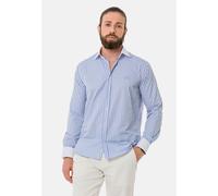 Businesshemd CIPO & BAXX "CH192", Herren, Gr. XL, US-Größen, blau, 60% Baumwolle, 40% Polyester, gestreift, regular fit, ohne Ausschnitt, 1-Knopf-Manschette mit Knöpfen, Hemden, sportliche Passform (8