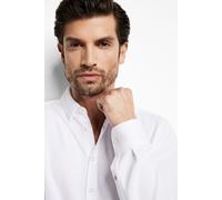 Businesshemd CINQUE "CIRONI", Herren, Gr. L, N-Gr, weiß, Web, Obermaterial: 55% Baumwolle, 45% Polyester, Basic, Langarm 1-Knopf-Manschette, Hemden, in Stretch Piquet Qualität (29136268-L) weiß