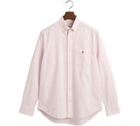 Businesshemd GANT "REG OXFORD SHIRT", Herren, Gr. 4XL, N-Gr, rosa (light pink), Web, Obermaterial: 100% Baumwolle, unifarben, casual, regular fit hüftlang, hoch geschlossener Ausschnitt, Langarm Mansc