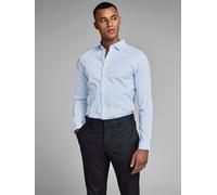 JACK & JONES Herren Freizeit Hemd JJPRPARMA Slim Fit Weiss Blau Schwarz XS-XXL, Größe:XS, Farbe:Cashmere Blue SUPER Slim 12097662