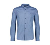 Businesshemd LINDBERGH "Business-Casual-Hemd (Langarm) Relaxed Fit", Herren, Gr. S, Normalgrößen, blau (dust blau mix), Obermaterial: 100% Baumwolle, Hemden (90037262-S) dust blau mix