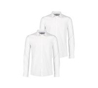 Businesshemd LINDBERGH "Business-Hemd Relaxed Fit", Herren, Gr. M, Normalgrößen, weiß, Obermaterial: 65% Polyester, 35% Baumwolle, Hemden (43084633-M) weiß