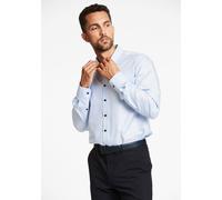 Businesshemd LINDBERGH "Lindbergh Business-Casual-Hemd" Gr. M, Normalgrößen, blau (light blau), Herren, Oberstoff: 100% Baumwolle, Hemden (27531533-M) light blau