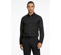 Lindbergh Tailor Fit Hemd schwarz, Einfarbig