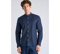 Businesshemd LINDBERGH "Oxford-Hemd (Langarm) Relaxed Fit", Herren, Gr. S, Normalgrößen, navy mix, Obermaterial: 97% Baumwolle, 3% Elasthan, Hemden (92067116-S) navy mix