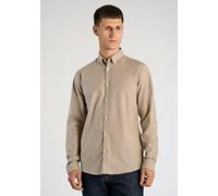 Businesshemd LINDBERGH "Oxford-Hemd Relaxed Fit", Herren, Gr. M, Normalgrößen, lt stone mix, Obermaterial: 97% Baumwolle, 3% Elasthan, Hemden (12833732-M) lt stone mix