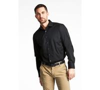 Businesshemd LINDBERGH "Technisches Hemd (Langarm) Modern Fit", Herren, Gr. 3XL, Normalgrößen, schwarz, Obermaterial: 100% Baumwolle, Hemden (69117402-XXXL) schwarz