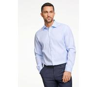 Businesshemd LINDBERGH "Technisches Hemd Modern Fit", Herren, Gr. 3XL, Normalgrößen, blau (light blau), Obermaterial: 100% Baumwolle, Hemden (53677357-XXXL) light blau