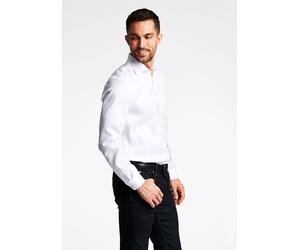 Businesshemd LINDBERGH "Technisches Hemd Modern Fit", Herren, Gr. L, Normalgrößen, weiß, Obermaterial: 100% Baumwolle, Hemden (51758146-L) weiß