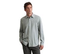 Businesshemd MARC O'POLO, Herren, Gr. M, N-Gr, multi, artic blau, Web, Obermaterial: 100% Baumwolle, 2-Knopf-Manschette, Hemden, sanft meliert (54471401-M) multi, artic blau