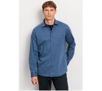 Businesshemd OLYMP "Casual", Herren, Gr. 3XL, N-Gr, blau (marine), Web, Obermaterial: 100% Baumwolle, Hemden Businesshemd (64957323-XXXL)