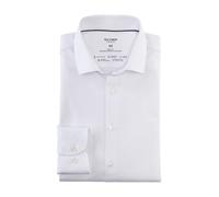 OLYMP Herren Oberhemd Langarm Level.Five.Body.fit,Twill,Body fit,Modern Kent,Weiss 00,39