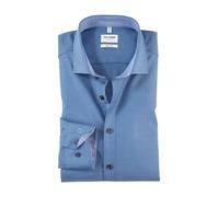 Businesshemd OLYMP "Level Five body fit", Damen, Gr. 40, N-Gr, blau, Web, Obermaterial: 97% Baumwolle, 3% Elastolefin, 2-Knopf-Manschette, Hemden Businesshemd (45638459-40)