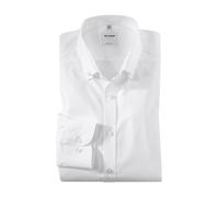 Businesshemd OLYMP "Level Five body fit", Herren, Gr. 37, N-Gr, weiß, Web, Obermaterial: 97% Baumwolle, 3% Elastolefin, körpernah, 2-Knopf-Manschette, Hemden (30302959-37) weiß