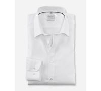 OLYMP Herren Oberhemd Langarm Level.Five.Body.fit,Twill,Body fit,New York Kent,Weiss 00,37
