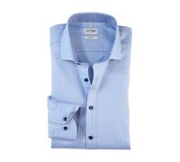 OLYMP Herren Businesshemd Level Five Langarm - Pflegeleichtes Stretchkomfort Business Hemd Herren - Royal Kent Kragen - Bleu 11-38