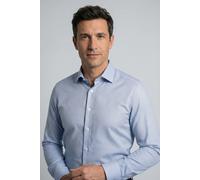 Businesshemd OLYMP "OLYMP Level Five, body fit, New York Kent", Herren, Gr. 39, Normaler Arm, bleu, 97% Baumwolle, 3% Elastolefin, Hemden (24247803-39) bleu