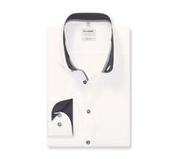 OLYMP Level Five Hemd Herren Slim Fit Baumwolle weiß Kent, 39