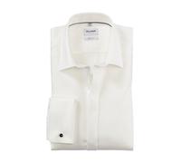 Businesshemd OLYMP "Level Five body fit", Herren, Gr. 40, N-Gr, beige (hellbeige), Web, Obermaterial: 97% Baumwolle, 3% Elastolefin, körpernah, Umschlagmanschette, Hemden Businesshemd (50575349-40)